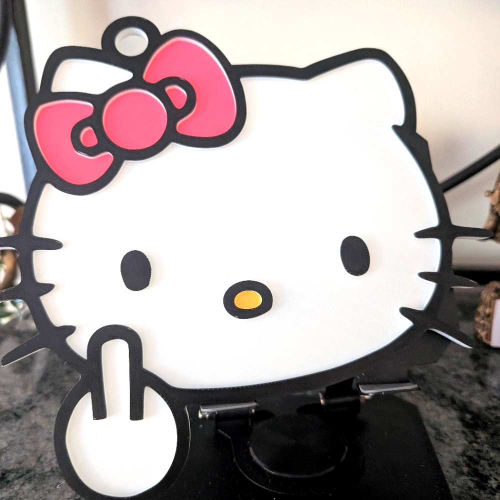 Hello Kitty Face Phone Stand